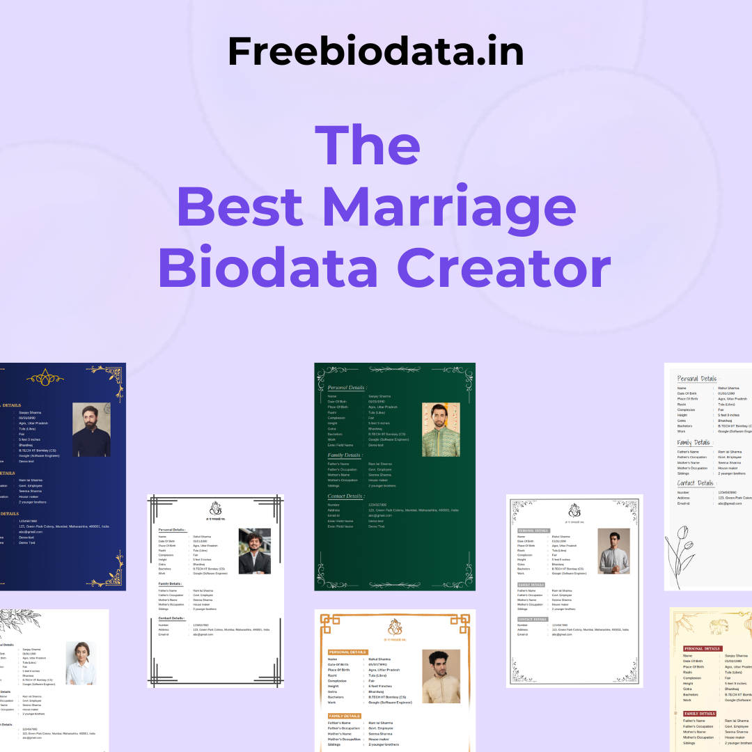 How to Create the Perfect Marriage Biodata